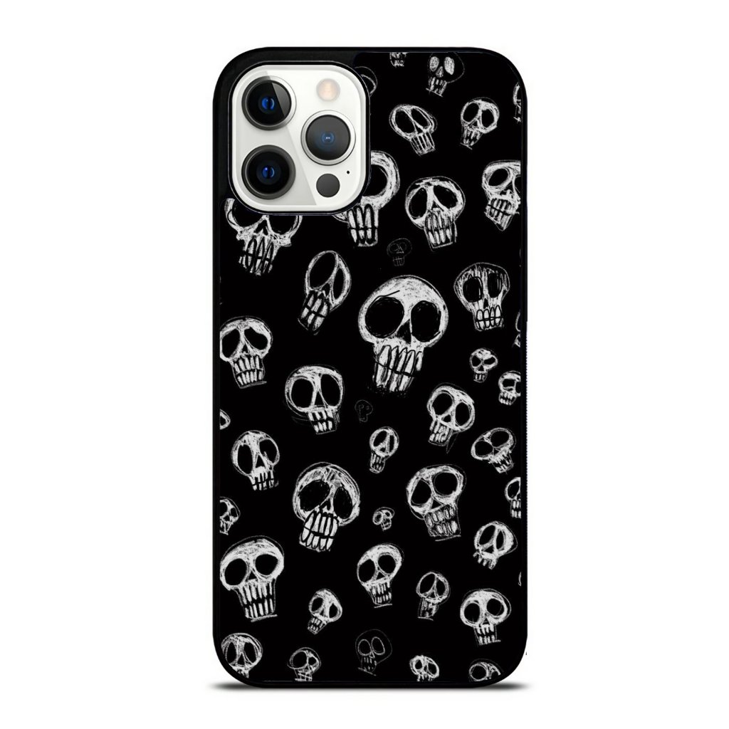 Gothic Skull Pattern Iphone Case